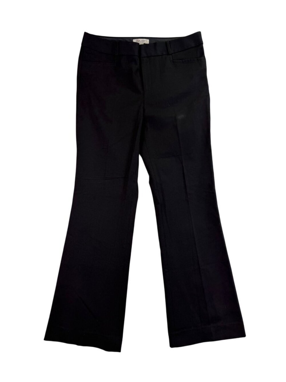 Banana Republic Womens Black Stretch Flare Pants The Sloan Fit Size 12